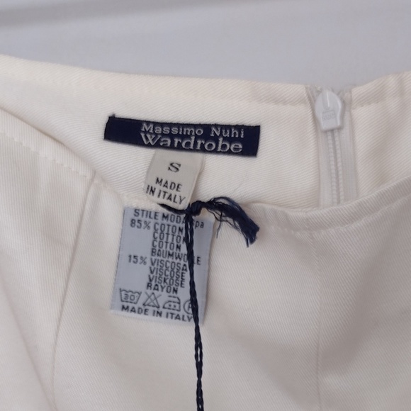 Ivory cotton blend pants, NWT made in Italy - Picture 4 of 5